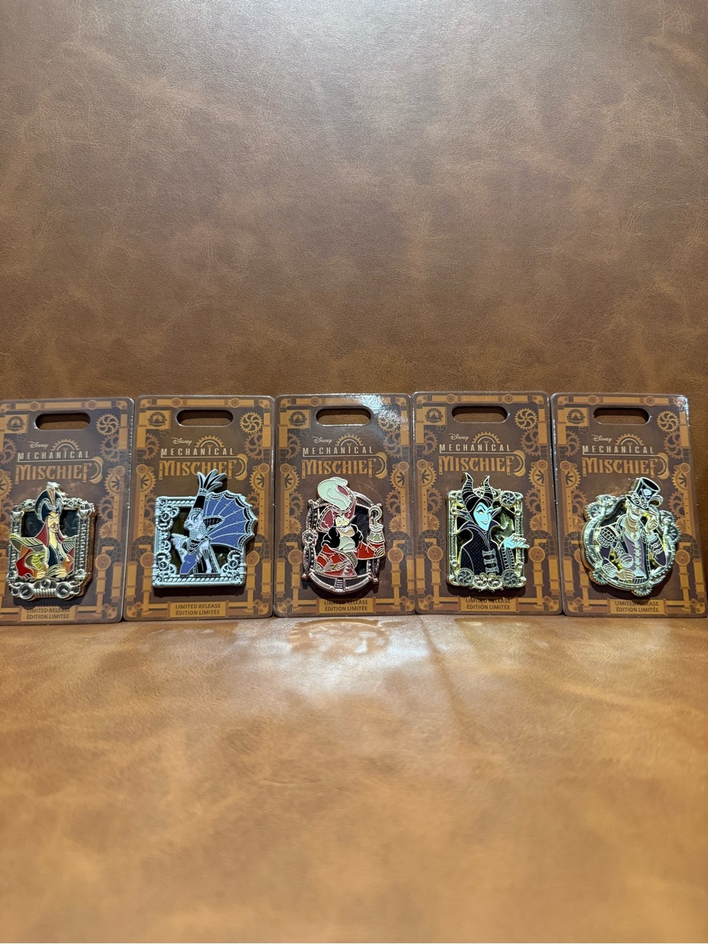 2023 Disney Villains Limited Release ‘Mechanical Mischief’ Trading Pin Lot